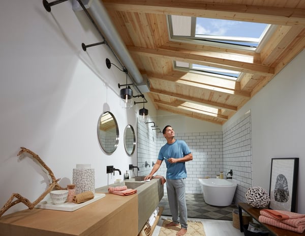 Venting Bathroom Skylight VELUX Renovation